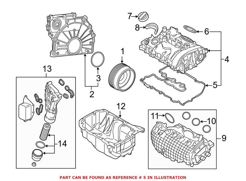 BMW Valve Cover Gasket 11128618515